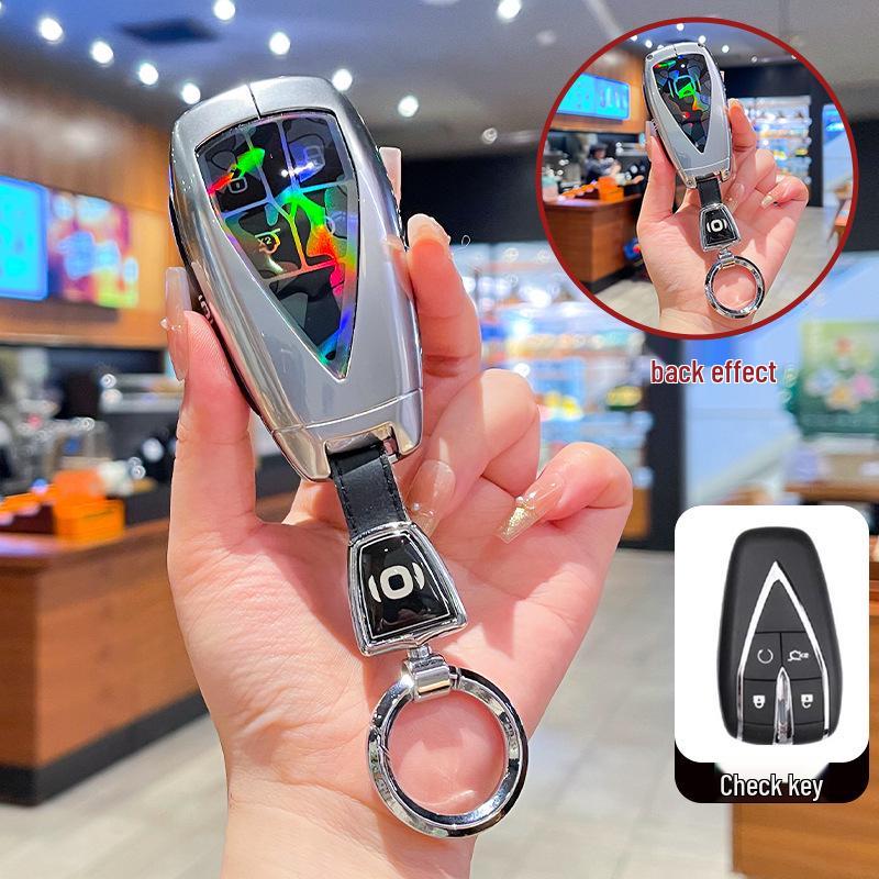 High-End Metal Key Cover for Changan Qiyuan A07 2025, A06 New Energy, and A05/A07 with Buckle