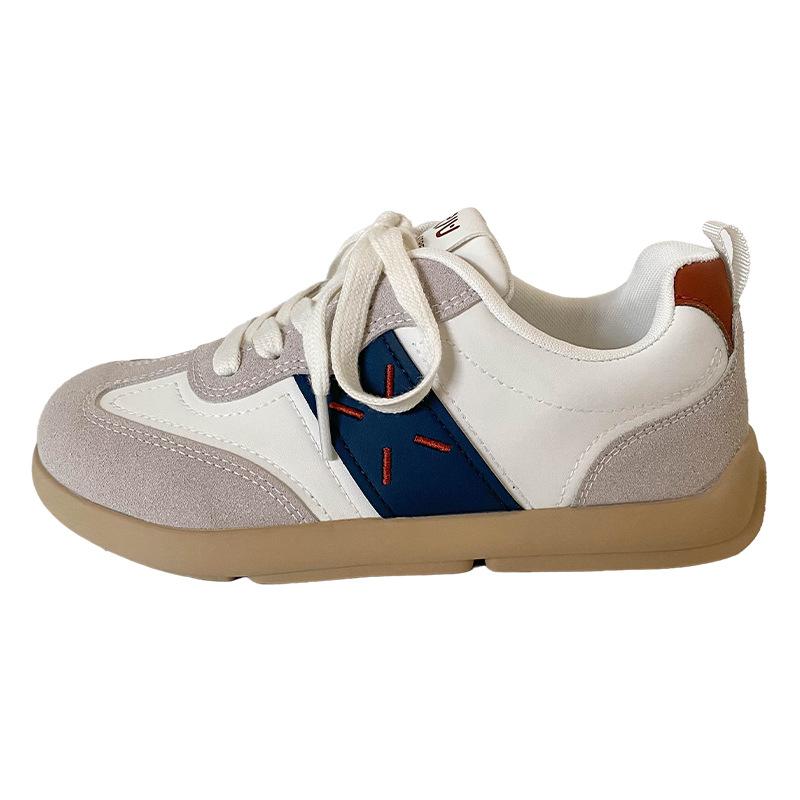 

LZ6022 latex insole/cold dipping process thick-soled German training shoes women s board shoes casual women s shoes white shoes bread shoes 40 бежевый