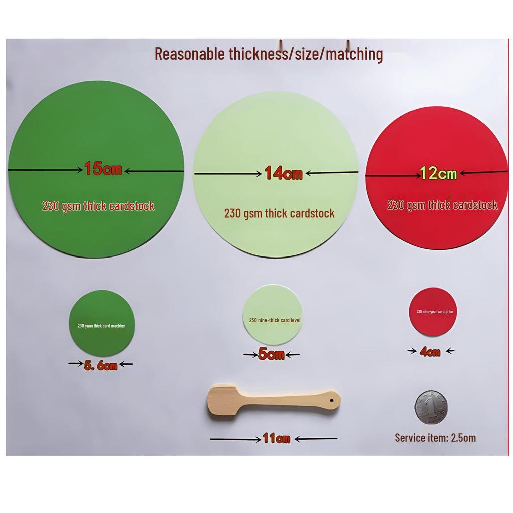 Colored Cardstock DIY Watermelon Cartoon Hand Fan Kit for Kids