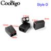 100pcs Cord Ends Lock Bell Stopper Rectangular Sliding Rope Clamp Paracord Sportswear Drawstring Bag Accessories 2 Hole Black