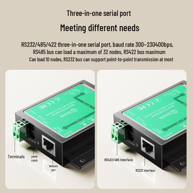 BIAZE RS485/232/422 to Ethernet Serial Server