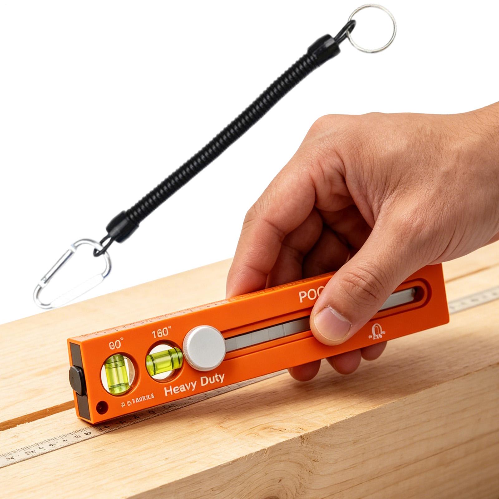 Multifunctional Magnetic Marking Ruler Multi-Angle Scribing Ruler Laser Graduated Level Woodworking Depth Ruler, Marking Ruler 01