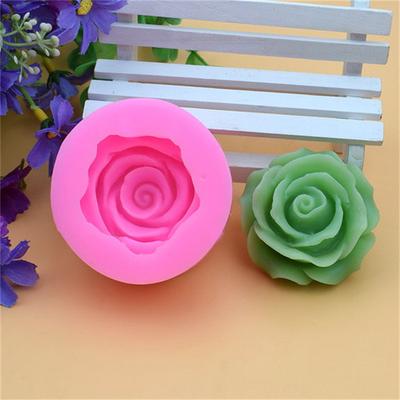Silicone Mold 3D Flower Bloom Rose Fondant Cupcake Candy Chocolate Cake Lace Decoration Tool Baking