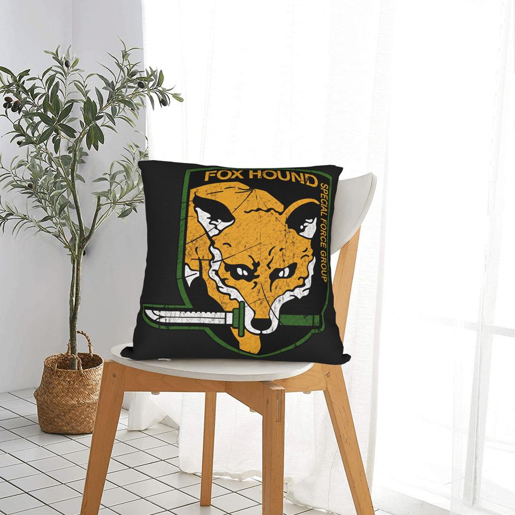 Mgs Fox Hound Pillow Case Comfy Pillow Cover For Living Room Bed Chair Novelty Pillowcases