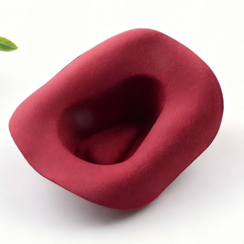 Tiny Western Cowboy Hat Miniature Fabric Hat Ornament For Handmade Craft Clothing Wrapping Sewing Costume Embellishment