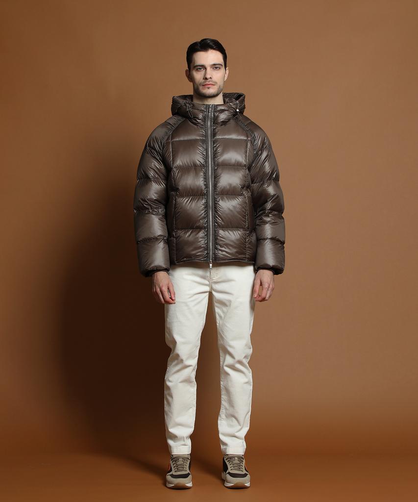 Panicale Brown Lightweight Duck Down Padded Jacket