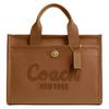 Cargo 34 Logo-Print Leder-Tragetasche Damen Tragetaschen Honigbraun CAM75-B4T7J