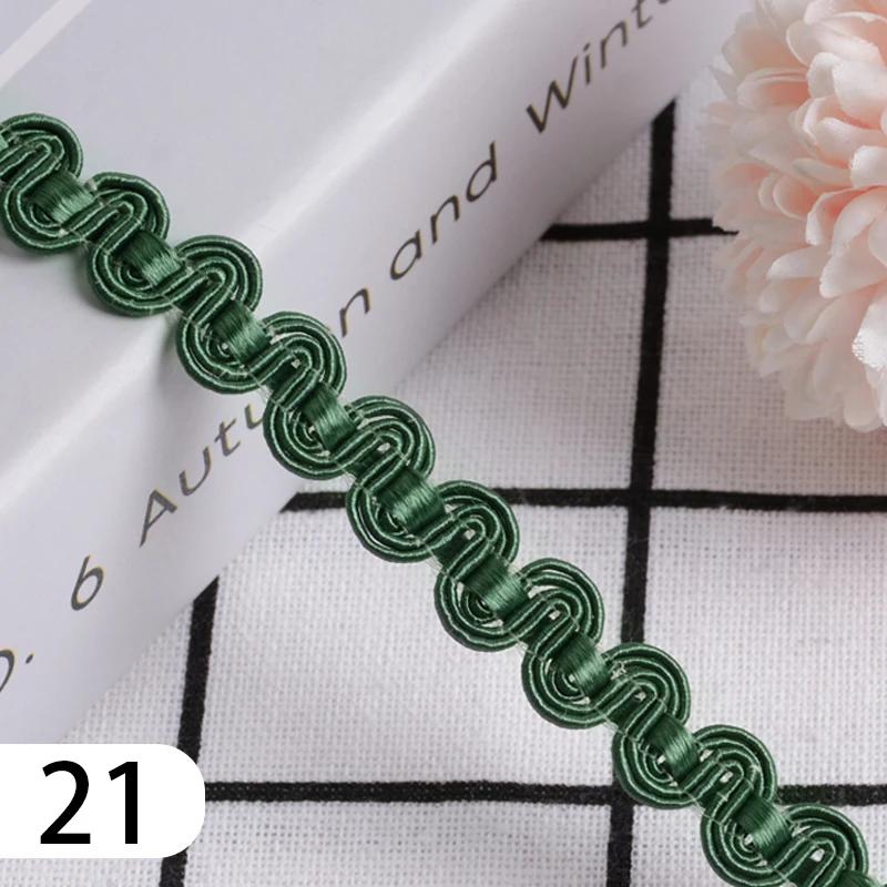 15 Meter Curtain Fringe Lace Edge 1.2cm Width Tassel Lace Trim Ribbon For Sewing Sofa Pillow Home Upholstery DIY Accessories