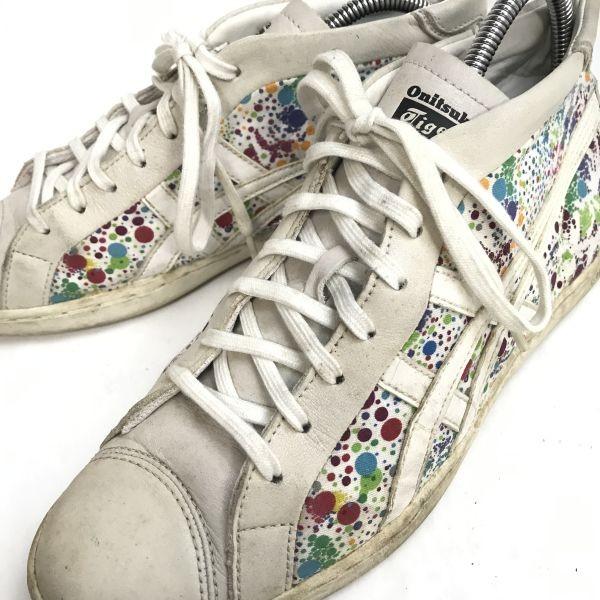 ONITSUKA TIGER THN842 SECK sneakers mid high cut 6 24.5 bianco colorato(USATO)