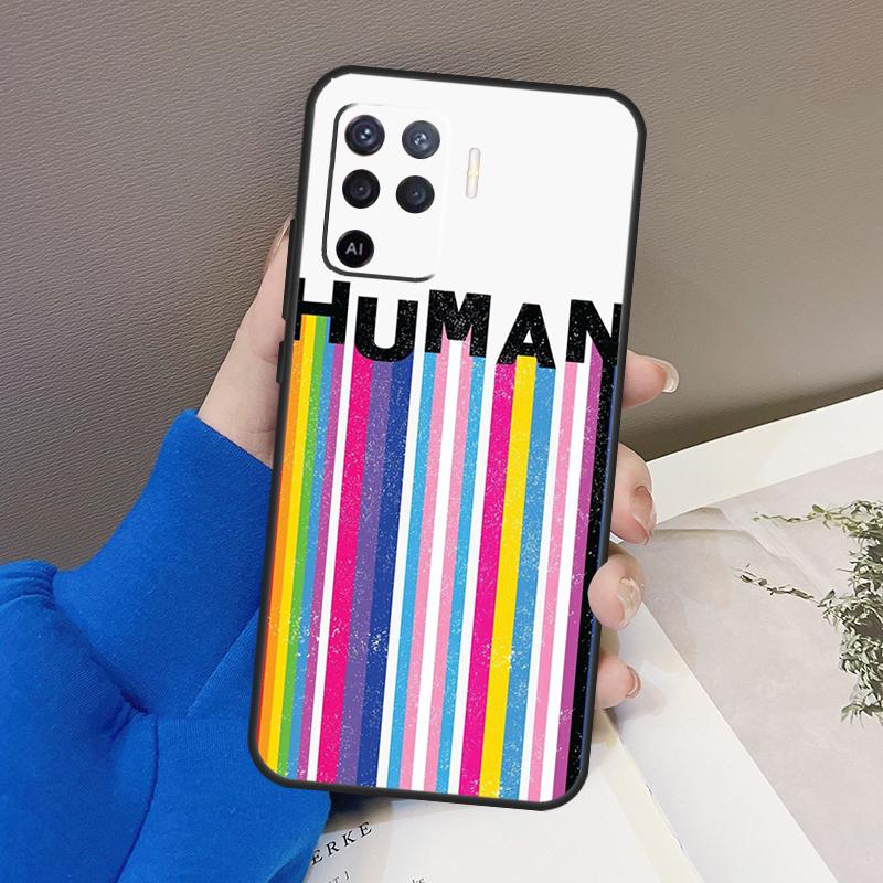 Gay Pride LGBT Rainbow Flag Case For Oppo A94 A74 A54 A80 A60 A40 A18 A38 A58 A78 A98 A96 A76 A16 A15 A17 A57 A77 A5 Pro