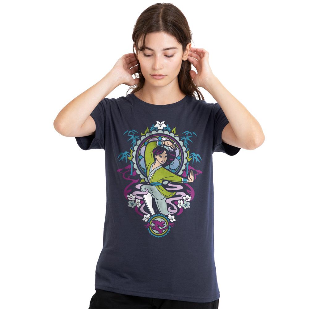 Mulan Womens/Ladies Stained Glass T-Shirt