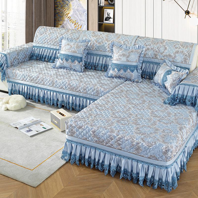 Polštář na pohovku v severském stylu Four Seasons Lace Jacquard Protiskluzová pohovka