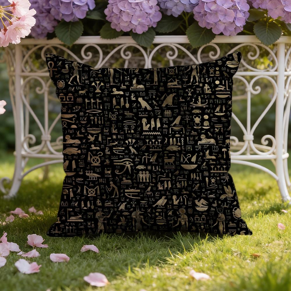 

Ancient Egypt A-Anubis Cushion Cover Home & Car Dual-Scene Pillow Cover: Reversible for Premium Comfort 30cmx30cm