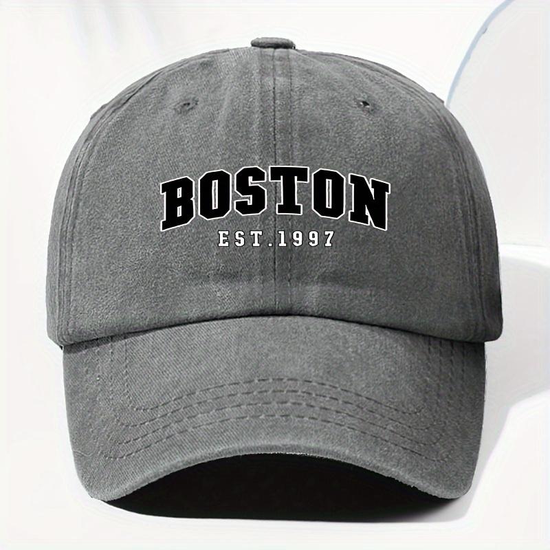 Boston 1997 Vintage Washed Baseball Cap Adjustable Trucker Hat