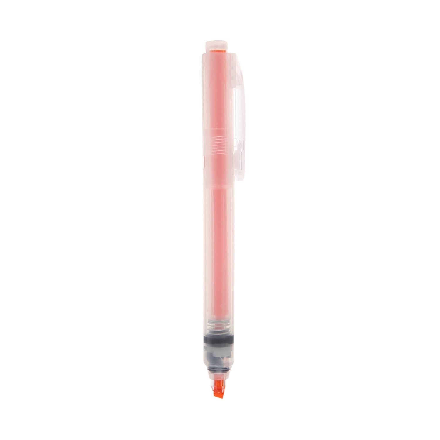 Muji Polypropylene Click-Type Highlighter Orange NBC45A8A