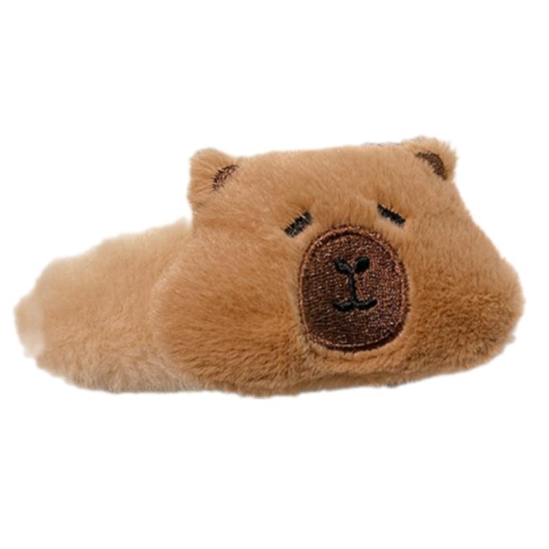 Tiara Adorável de Capivara Peça de Cabeça Peluda para Bailes de Formatura Aniversários Acessório de Cabeça Divertido Presilha de Cabelo de Capivara Acessório de Cabeça