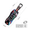 3 4 Bottons Racing Style Metal Car Key Case Fob Cover for Porsche Boxster Cayman Panamera Cayenne Macan 718 911 Taycan