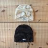 Fluffy Clover Beanie-Black