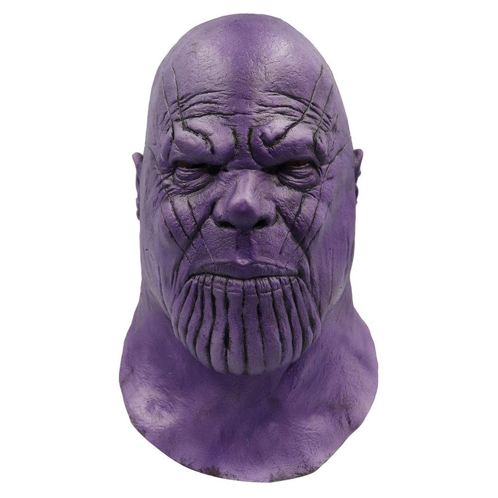Hochwertige Avengers 4 Endgame Thanos Upgrades Cosplay Maske Latex Vollgesichtshelm für Enthusiasten
