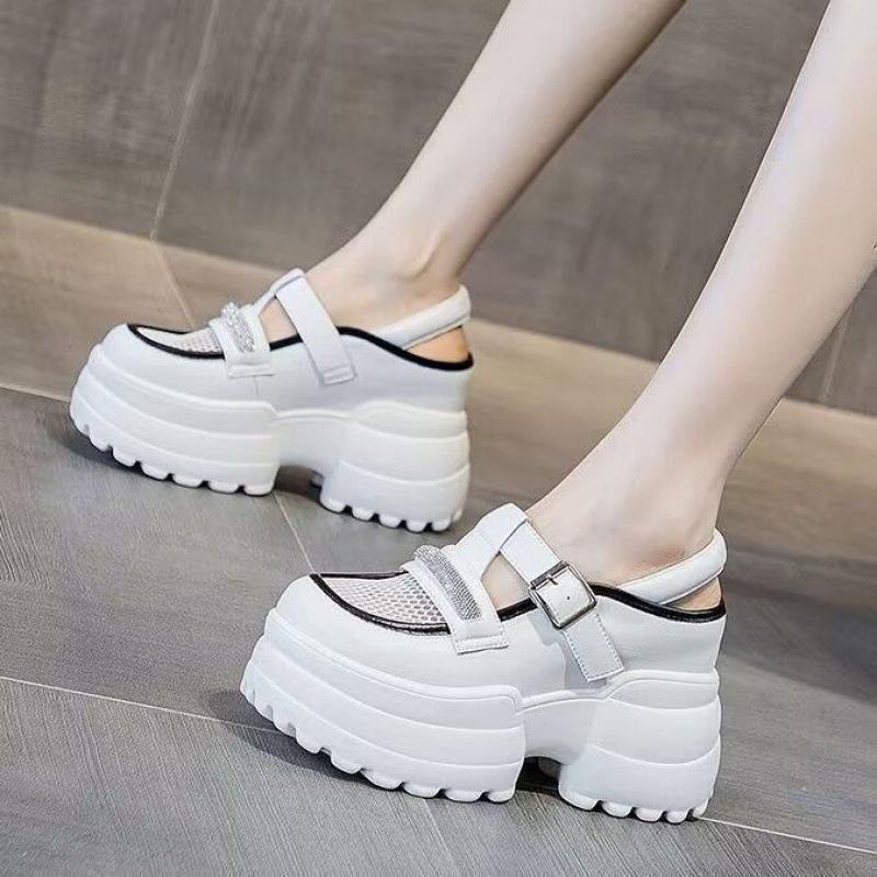 Mesh Breathable Closed Toe Platform Shoes Summer Wear New Wedge Platform Platform Sandals Summer Women's Shoes