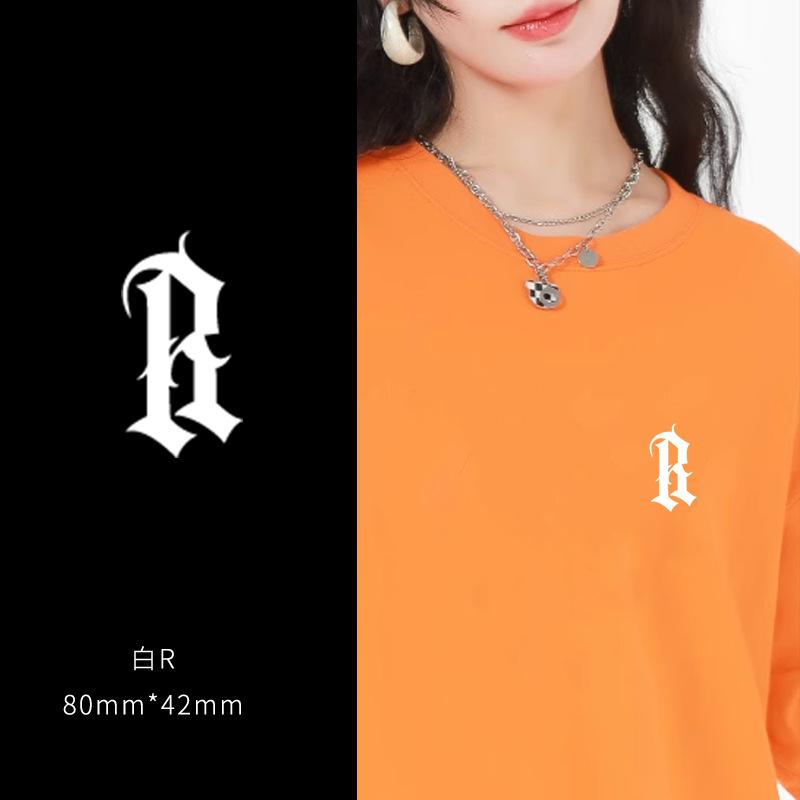 Heat Transfer Sticker Couple Clothes T-Shirt Decorative Pattern Printing Heat Transfer Sticker Hot Ironing Sticker Small