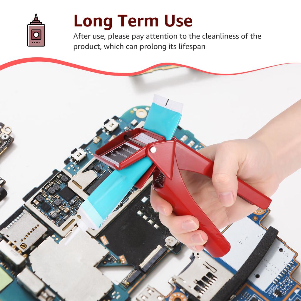 Tube Extrusion Tool RTV Tube Silicone Dispenser Paint Tube Squeezer Tool Efficient Prevent Material Waste for Automotive Repair