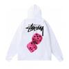 Mens Oversized Hooded Sweatshirt With Bold Letter Print Cotton Blend Loose Fit Daily Wear