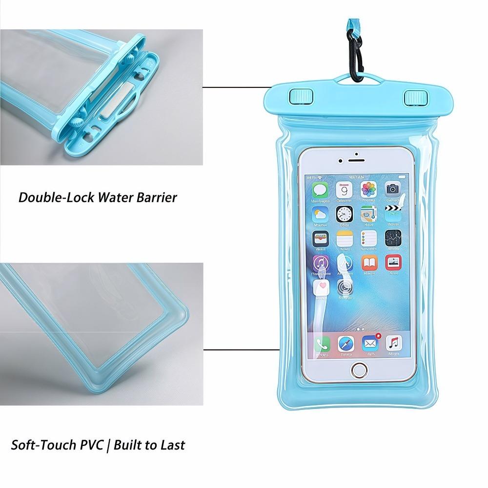 Waterproof Phone Pouch for iPhone Samsung Up To 6.8 Inch Swimming Beach Snow Underwater Protection Floating Dry Bag FU
