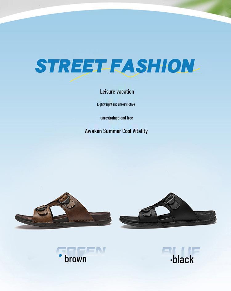 Stylish Double Buckle Flat Sandals - Lightweight Outdoor Beach & Daily Wear