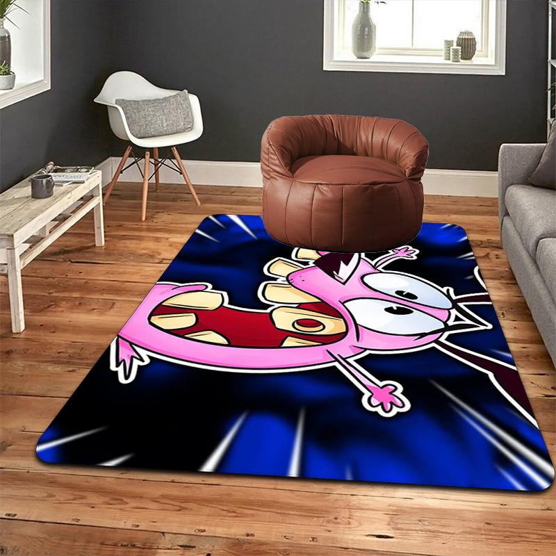 Courage the Cowardly Dog Rug Floor Mat for Living Room or Bedroom Soft and Comfortable Carpet a Gift for Birthday and Holiday.MFF0918602
