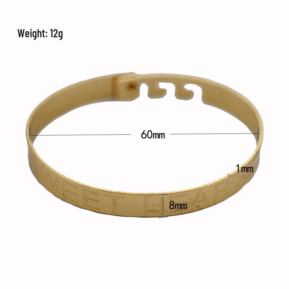 New All-Copper Open Bracelet: European  American Fashion, Simple  Elegant Design
