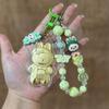 Golden 999 Pure Gold Mobile Phone Pendant Keychain Cartoon Plush Bag Charm