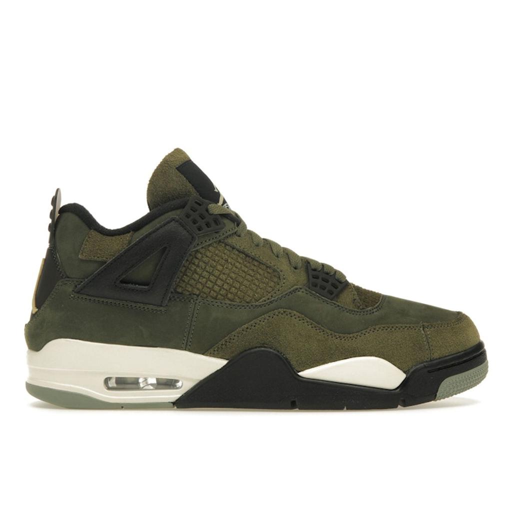 Air Jordan 4 Retro SE Craft Olive Scarpe da Ginnastica da Uomo Verde Medium-Olive Pale-Vanilla FB9927-200