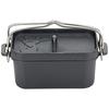 Captain Stag (CAPTAIN STAG) Dutch Oven Iron Casting Square Dutch Oven Mini Width 205 X Depth 130 X Height 90mm Full Water Capacity 750ml No Seasoning