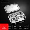 Zhishi 304 Stainless Steel Partitioned Meal Tray