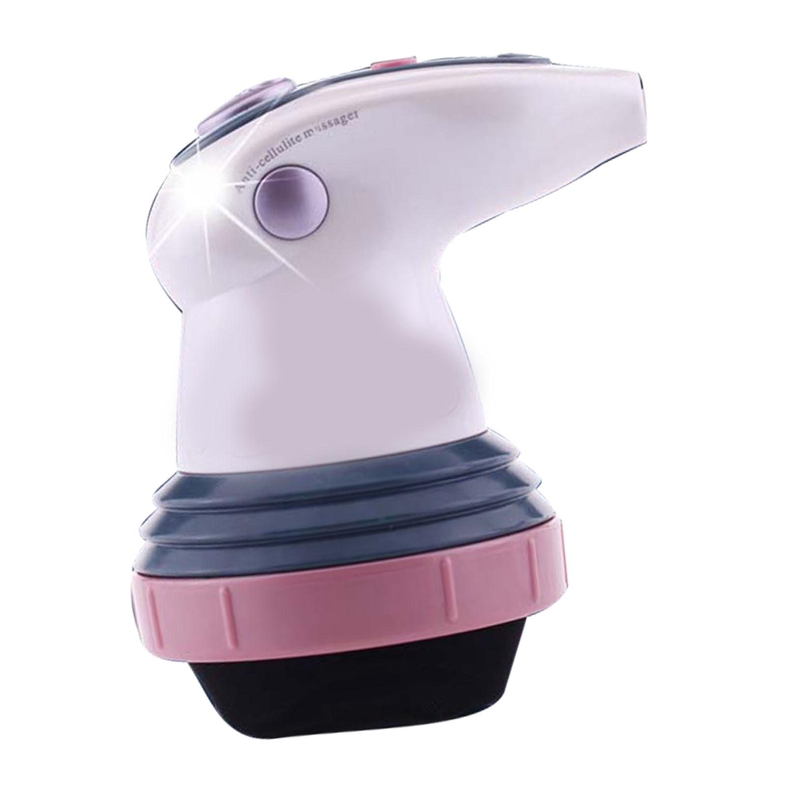 

Электрический массажер для похудения тела 3 массажные головки Машина для удаления целлюлита на теле Розовый EU Plug розовый