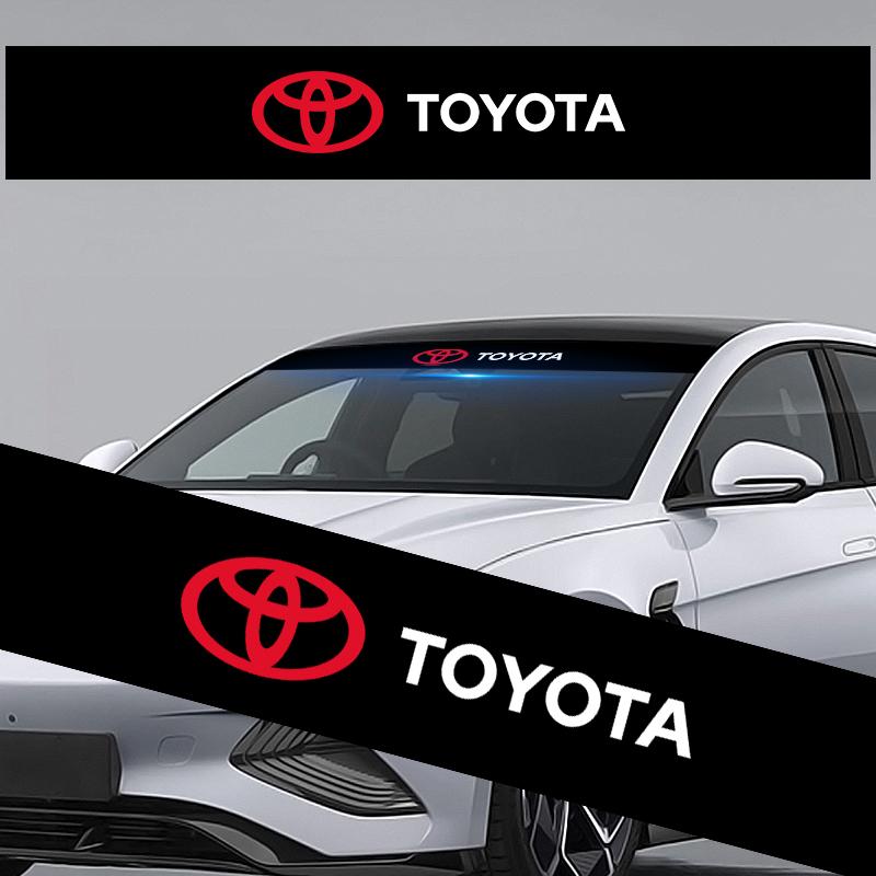 Car Sunshade Stickers Auto Front Windshield Decorative For Toyota chr Corolla Camry rav4 Yaris hilux prius avensis auris Fit