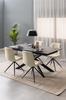 Capone CHAIR BEIGE boucle metal upholstery