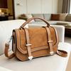 Original Japanese Style Uniform Bag Preppy Style PU Leather Messenger Bag For Students Vintage Shoulder Bag Flap Handbag Ladies