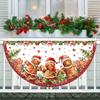 Christmas Outdoor Fan-shaped Flag Banner Christmas Decor for Home 2026 Cristmas Drop Ornament Xmas Navidad Gifts New Year 2026