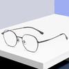 2021 Unisex Retro Japanese Style Black Titanium Polygonal Glasses 2316