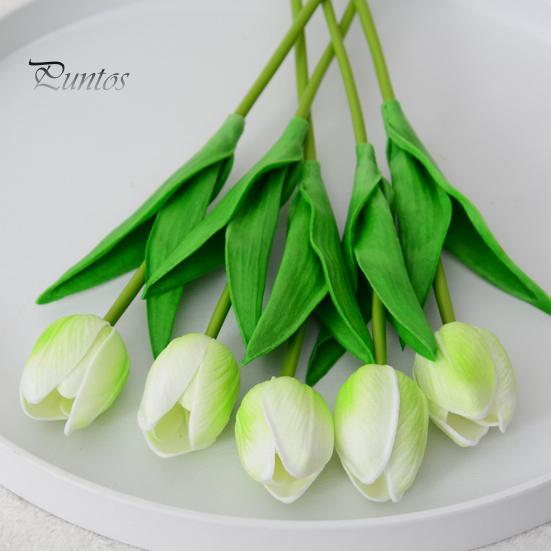 Tulipán artificial realista, reutilizable, colorido, flor falsa, para bodas, fiestas, interiores, hogar, oficina, mesa, centro de mesa, decoración con flores artificiales