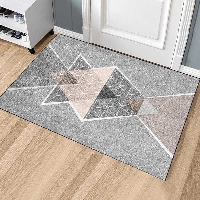 European-style Crystal Velvet Carpet For Entrance, Bathroom And Toilet Door Absorbent Floor Mat For Home Decoration