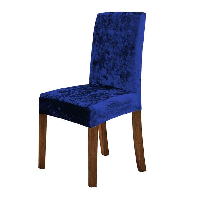 Блестящий бархатный тканевый чехол на стул, эластичный универсальный размер, чехол на обеденный стул, чехлы на стол, стул для кухни, домашней вечеринки, гостиной 6 Pieces