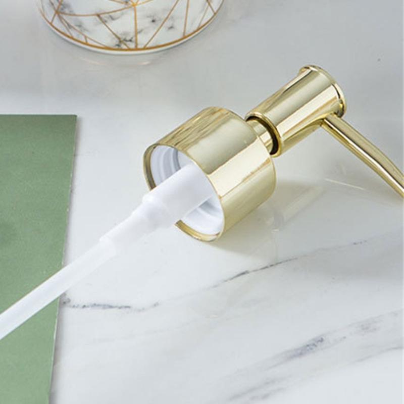 Ceramic Marble Lotion Dispenser 63mm Bottom Diameter Modern & Elegant for Bathroom & Kitchen Use Makeup Liquid Container