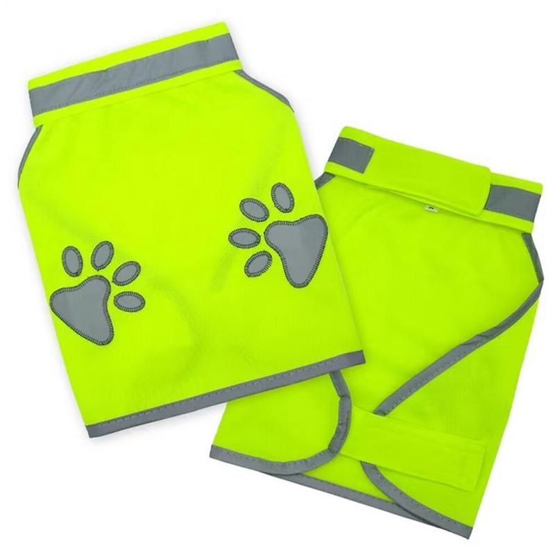 Reflective Dog Safety Vest High Visibility Fluorescent Pet Hi Vis Jacket Coat Dog Jacket Outdoor Pet Supplies