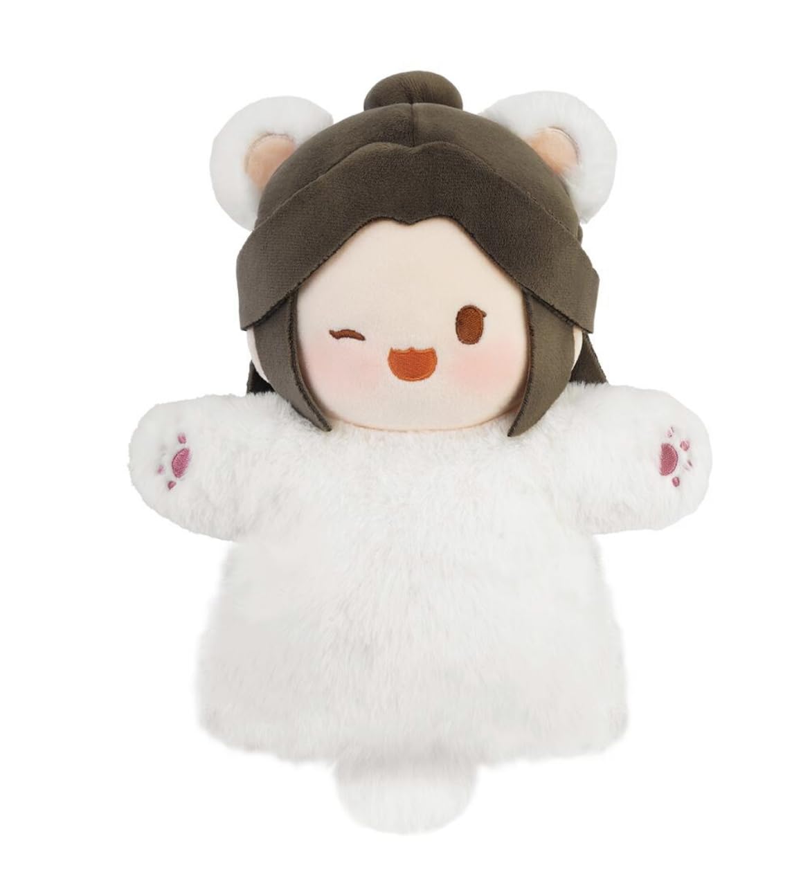 

[Tenkan Shifuku] Ryuga Shinke Series Hand Puppet Hakuto Ver. Plush Puppet Doll Official Goods