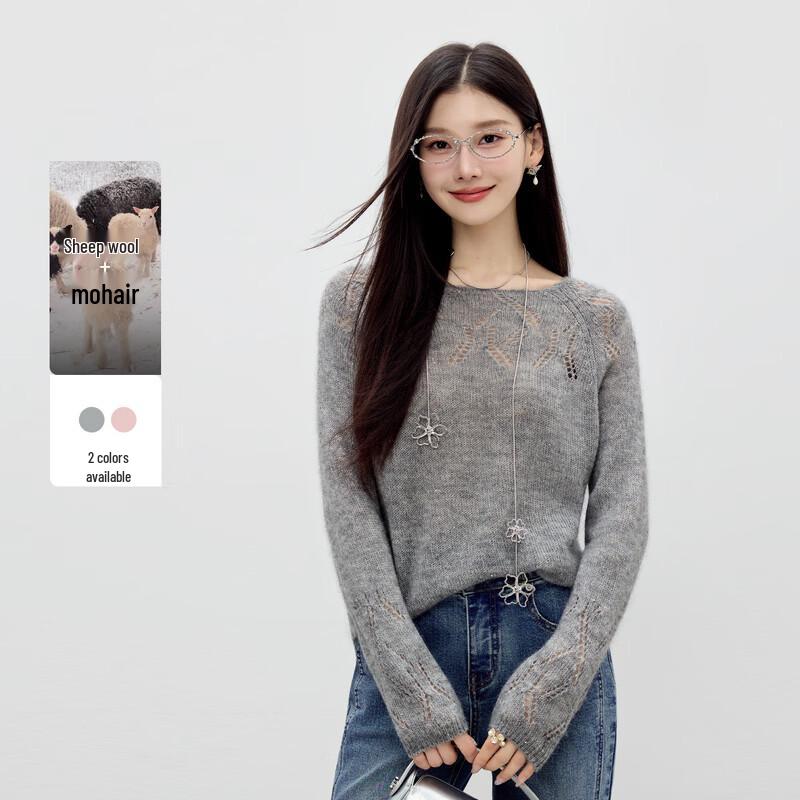 Women s Hollow Knit Sweater M