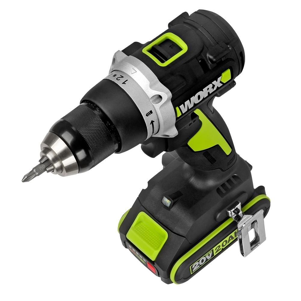 Funkční dobíjecí vrtačka 20 V 2,0 Ah 2 baterie BL WU186