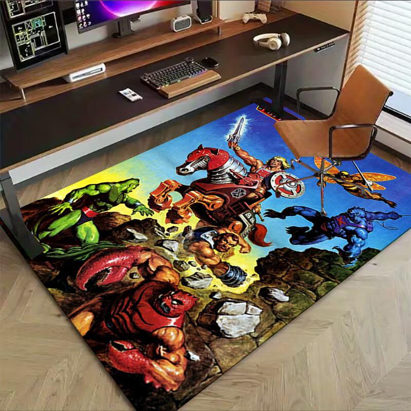 Masters Universe Epic Battle Carpet For Playroom Bedroom Living Room Sofa Home Decorkids Game Area Rug Nonslip Floor Mat